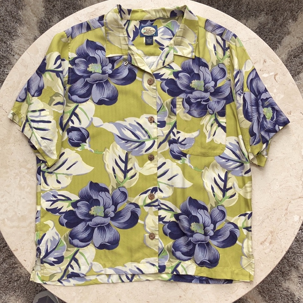 100% Silk Tommy Bahama Hawaiian Shirt